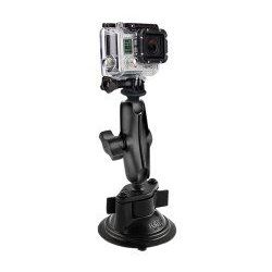 (RAM-B-166-GOP1) Twist Lock Suction Mount with 1" Ball GoPro Hero, TomTom Bandit & Garmin VIRB X & XE Adapter